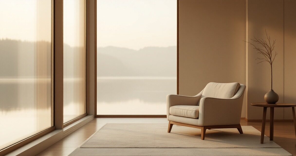 Calm room interior, stimulant treatment